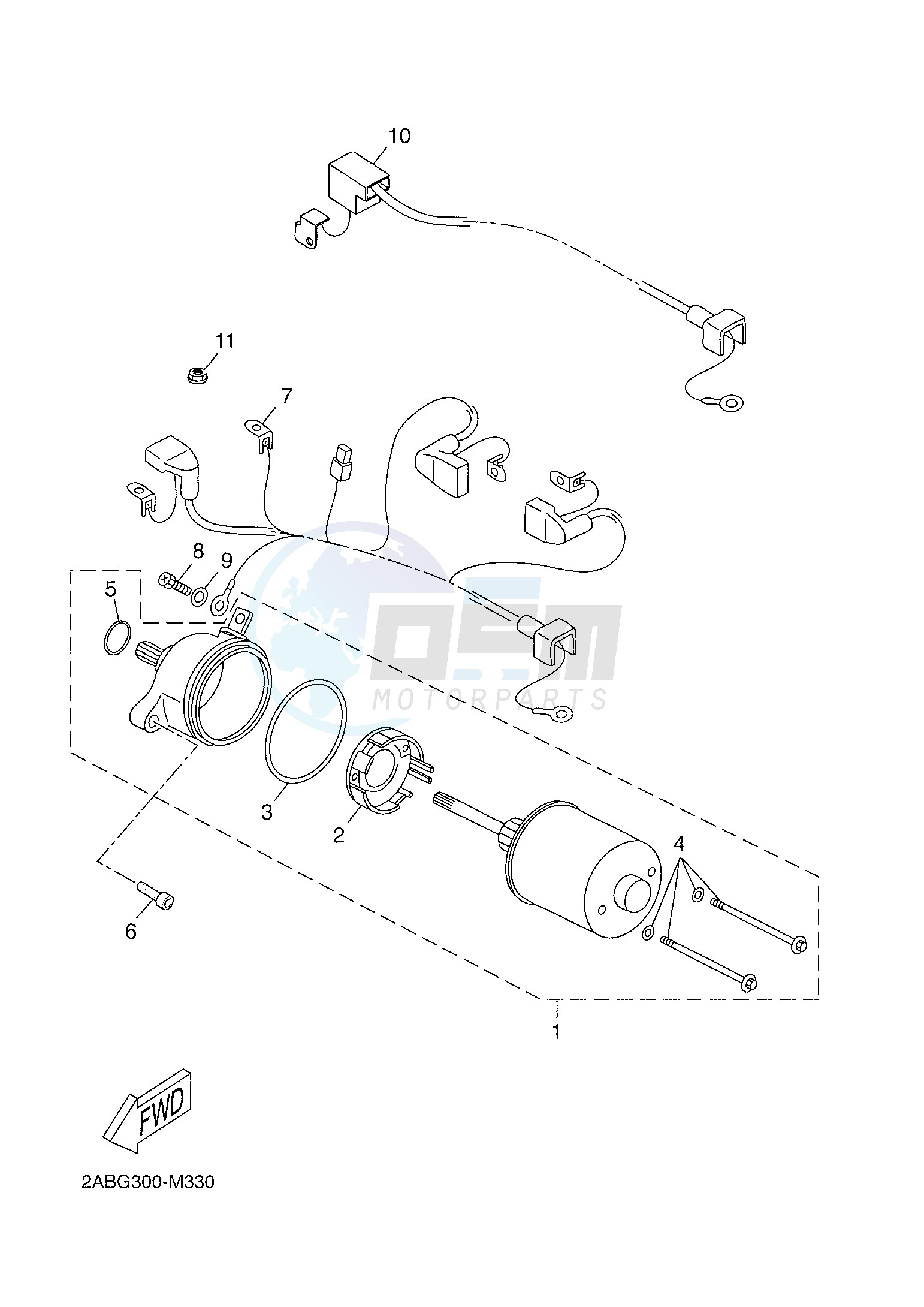 STARTING MOTOR image