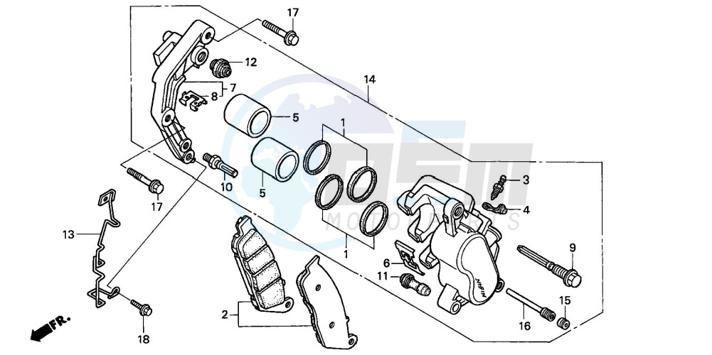 FRONT BRAKE CALIPER image