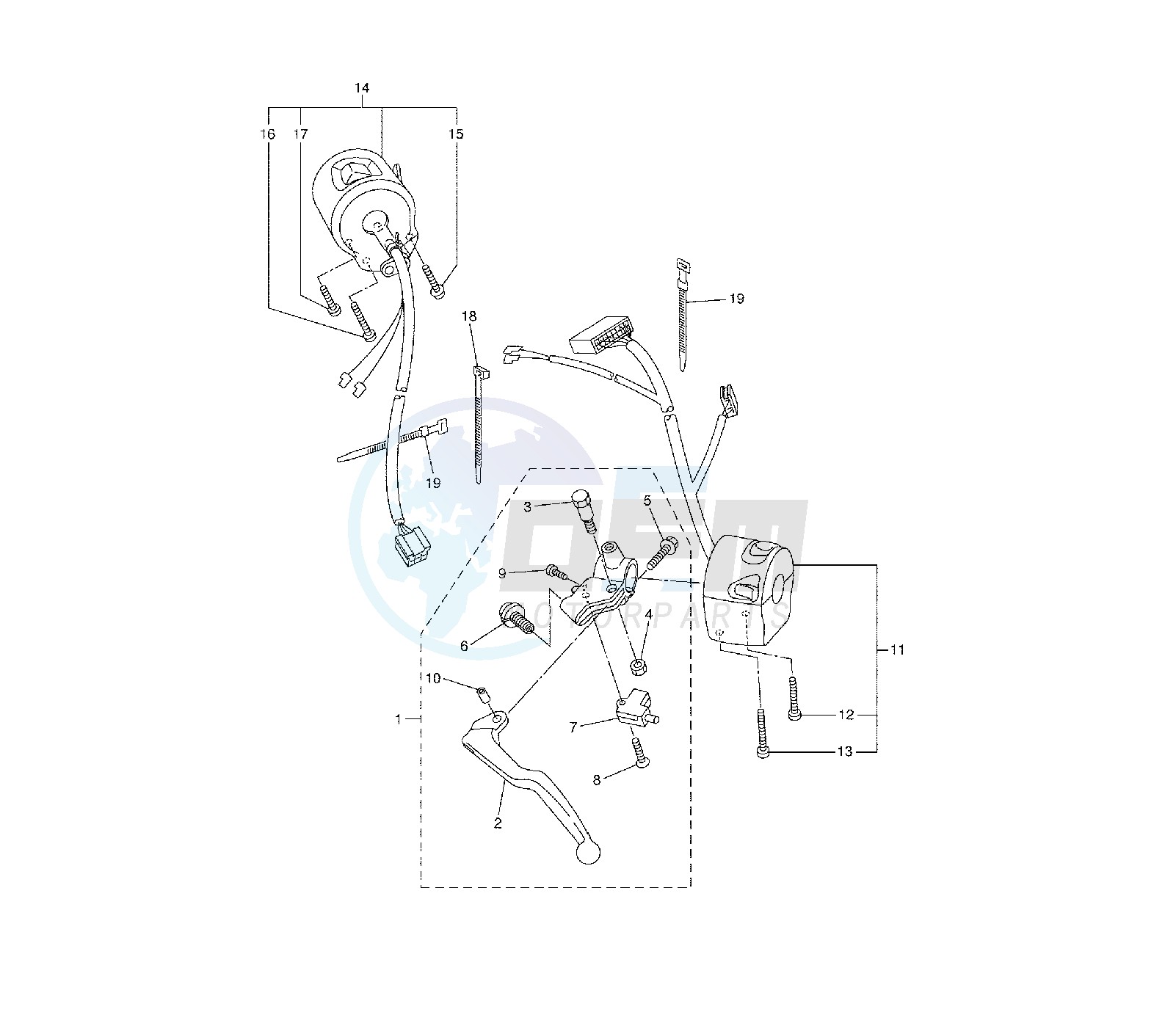 HANDLE SWITCH AND LEVER blueprint