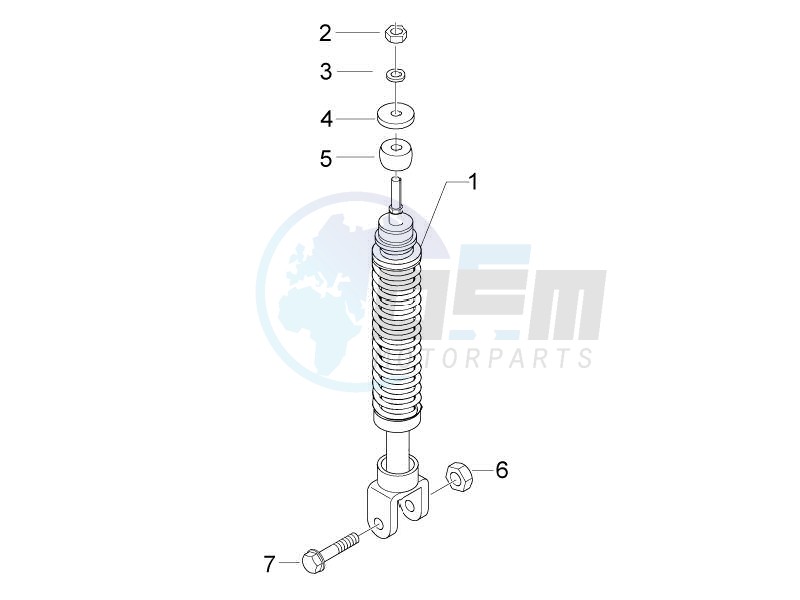 Rear suspension - Shock absorbers image