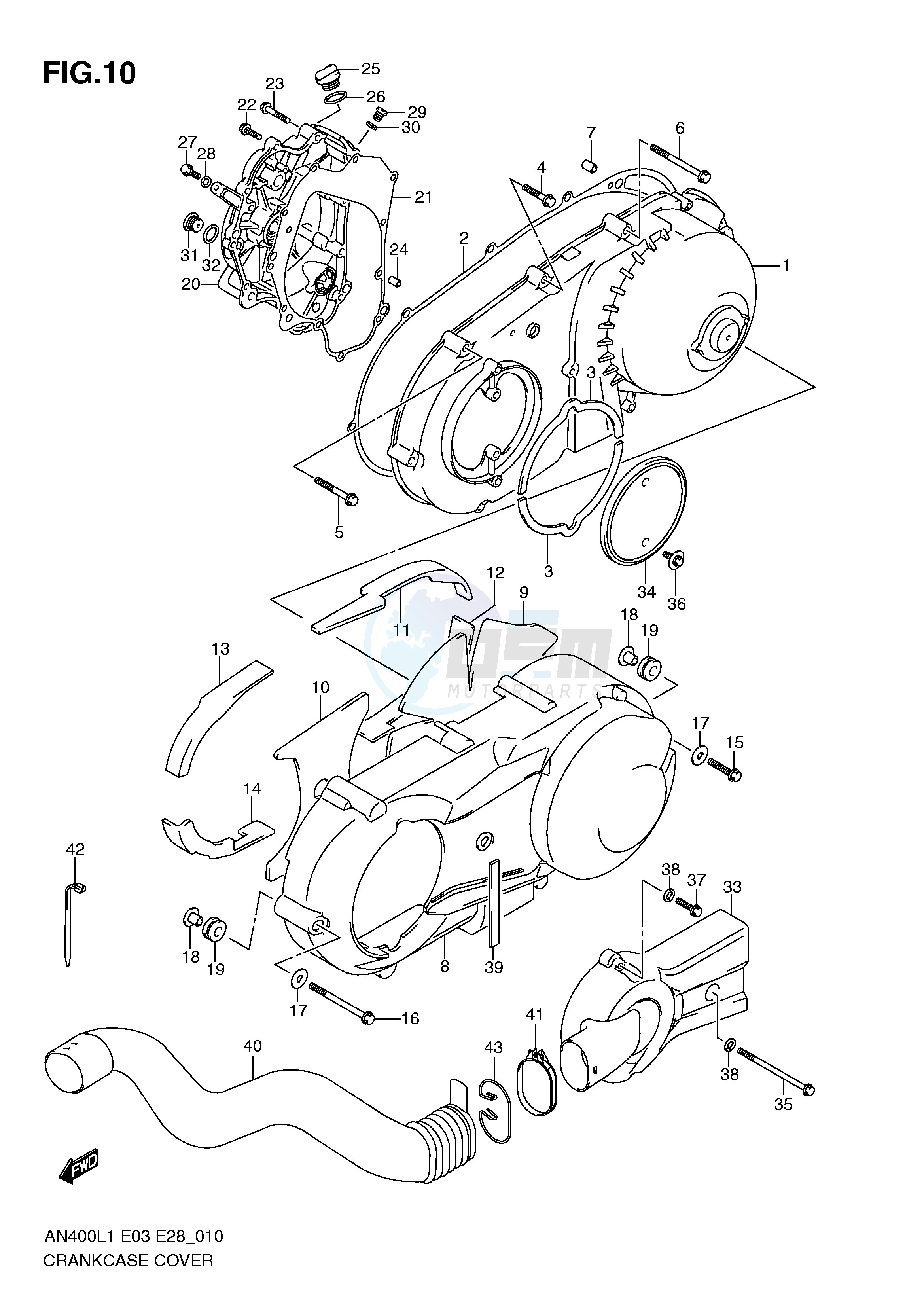 CRANKCASE COVER image