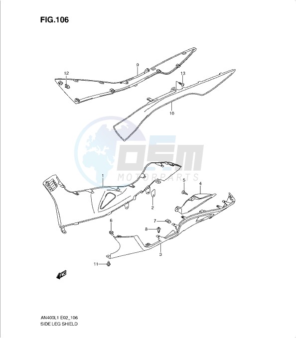 SIDE LEG SHIELD (AN400ZAL1 E51) blueprint