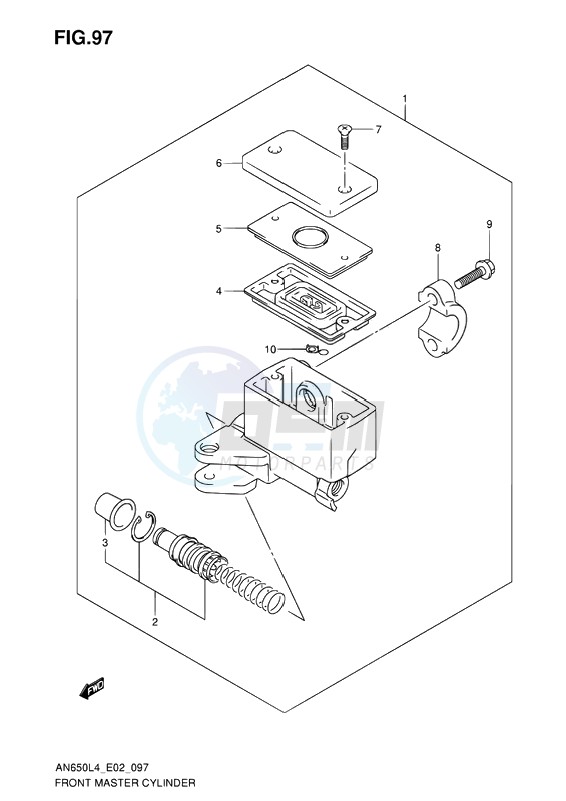 FRONT MASTER CYLINDER image