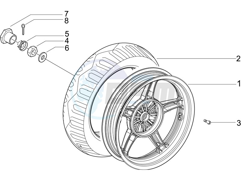 Rear wheel blueprint