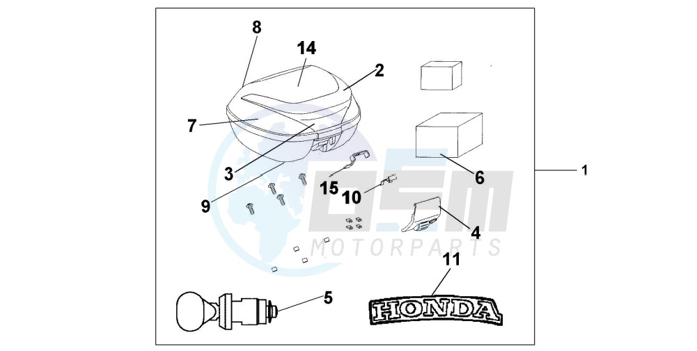 TOP BOX 35 L NH-411M blueprint