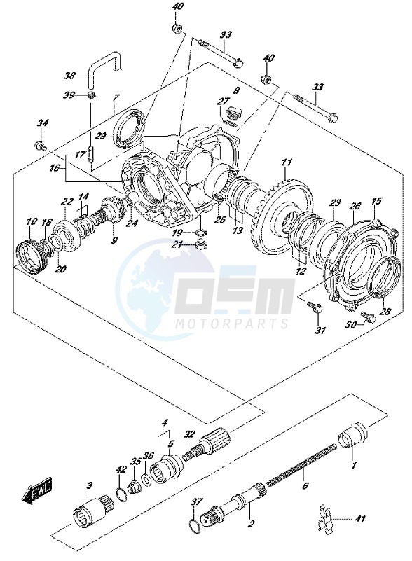 FINAL BEVEL GEAR (REAR) image