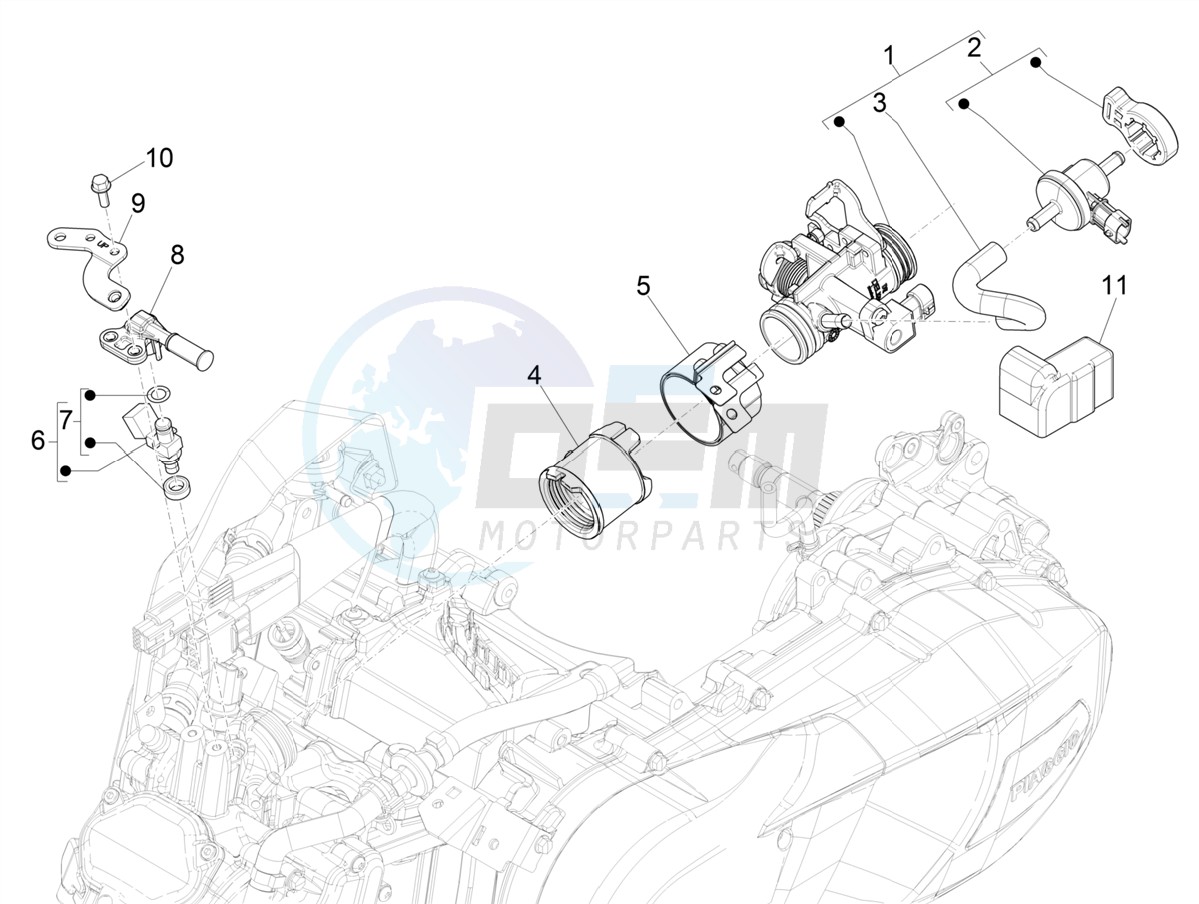 Throttle body - Injector - Induction joint image