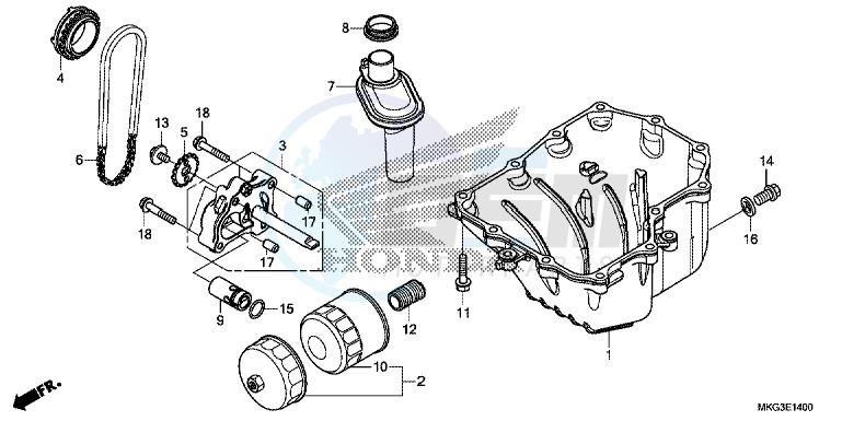 OIL PAN/ OIL PUMP blueprint