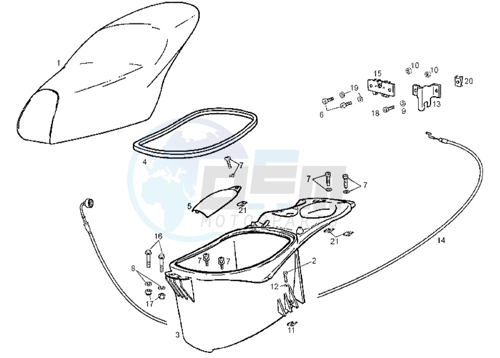 Saddle - Helmet Compartment blueprint