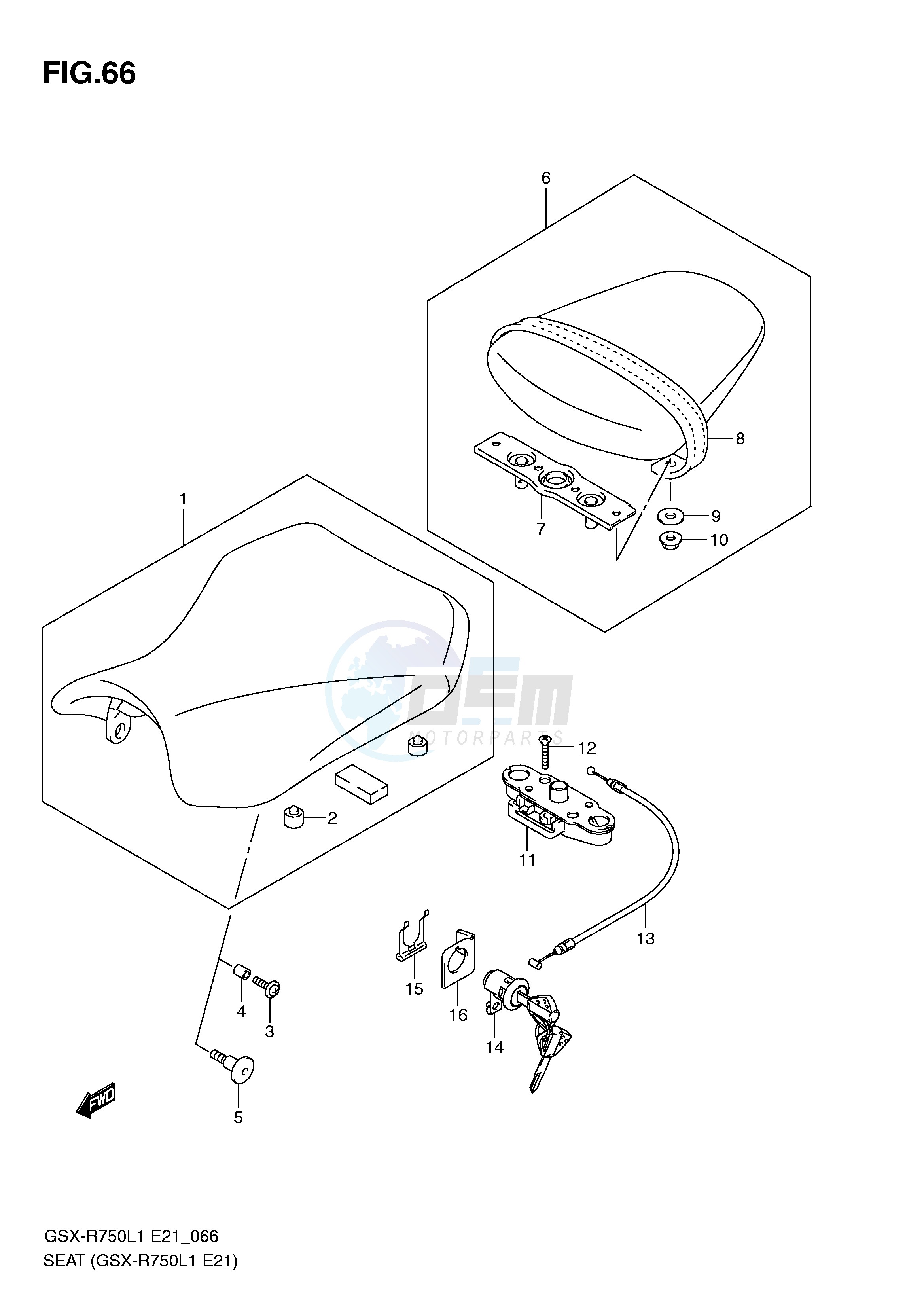 SEAT (GSX-R750L1 E21) blueprint