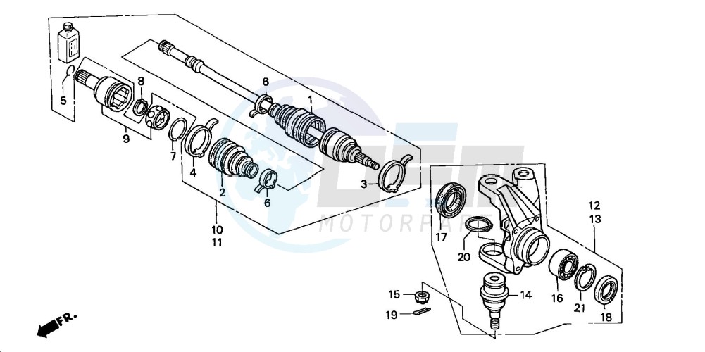 KNUCKLE (TRX350FM/FE) blueprint