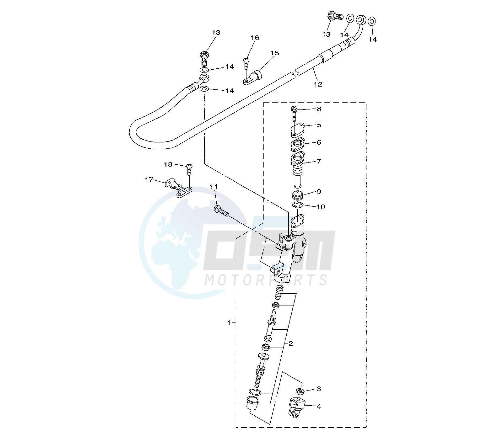 REAR MASTER CYLINDER image