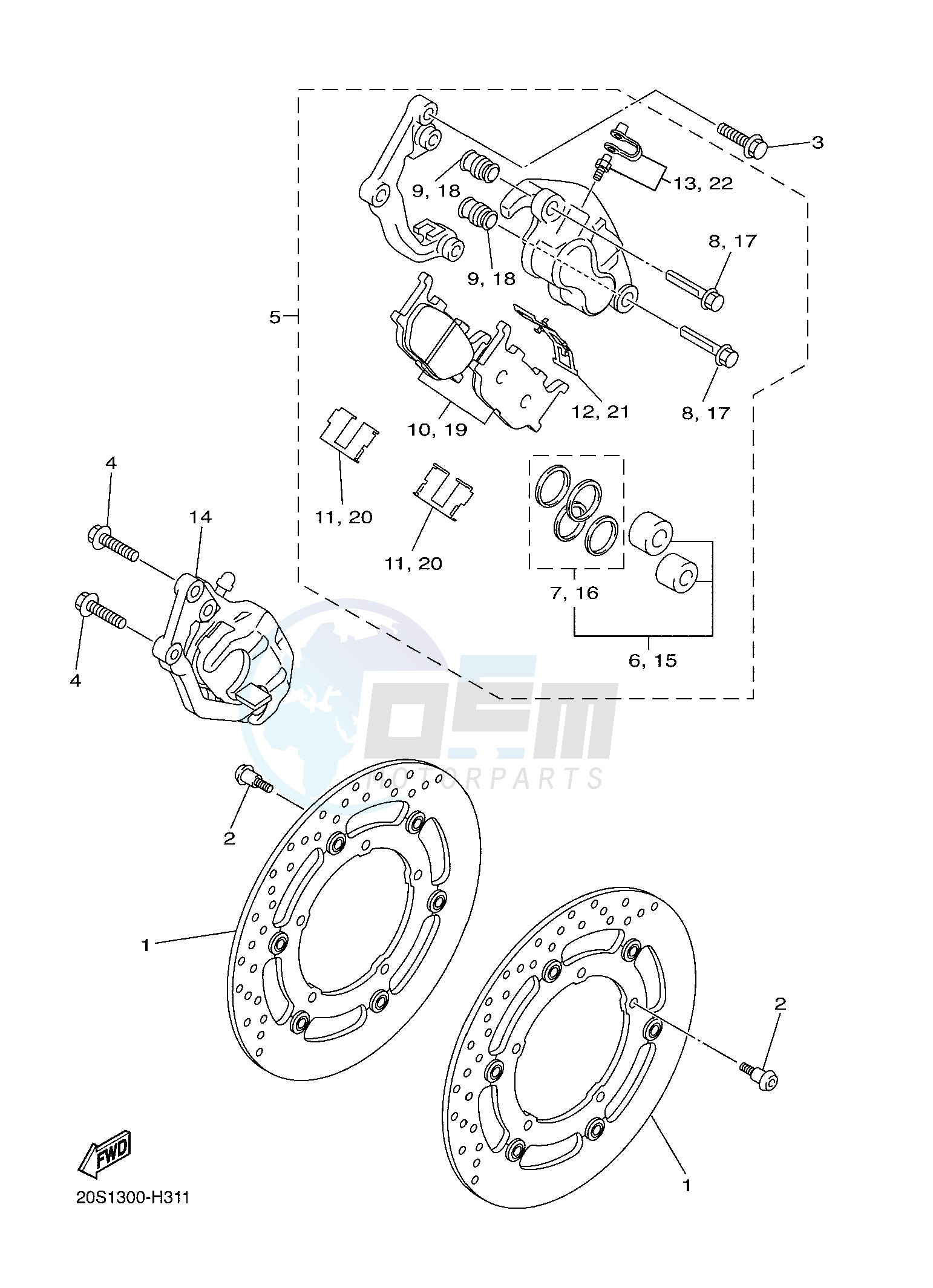 FRONT BRAKE CALIPER image