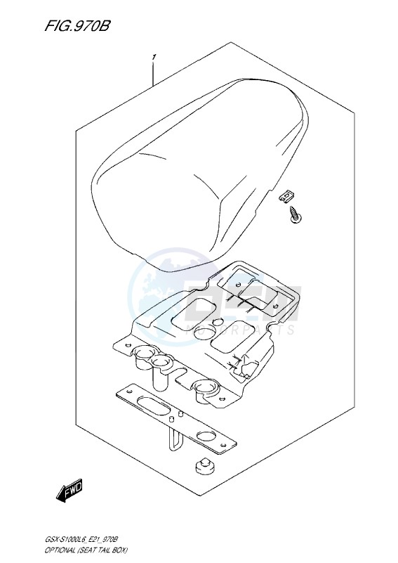 OPTIONAL (SEAT TAIL BOX) blueprint