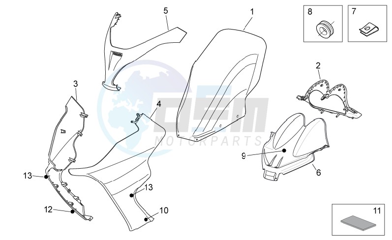 Front body I blueprint