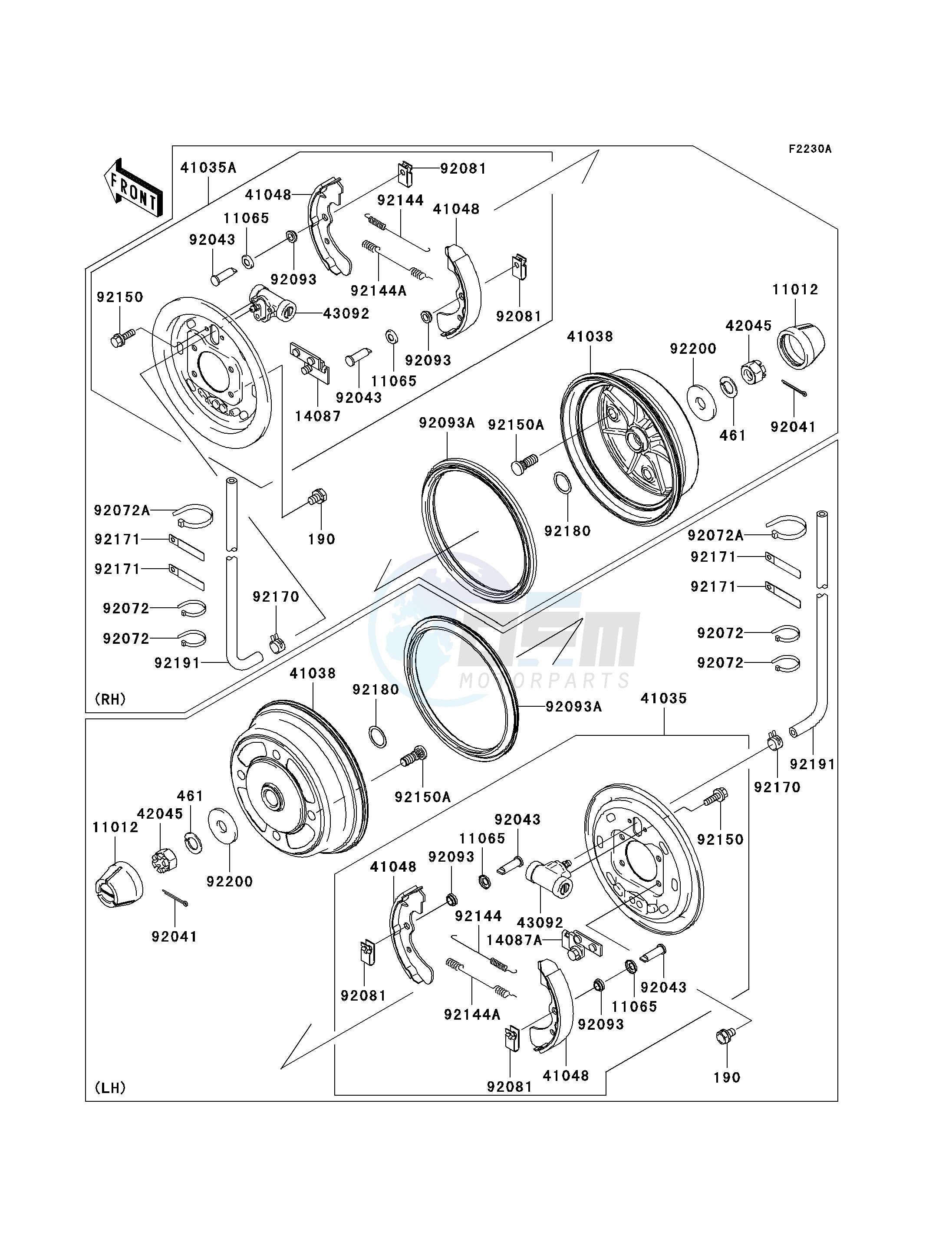 FRONT HUBS_BRAKES-- K7F_K8F- - image