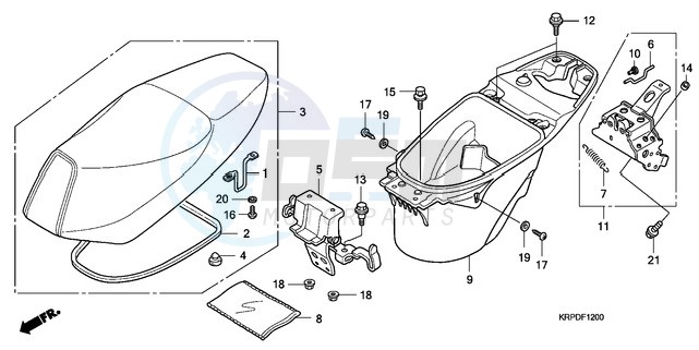 SEAT/LUGGAGE BOX blueprint