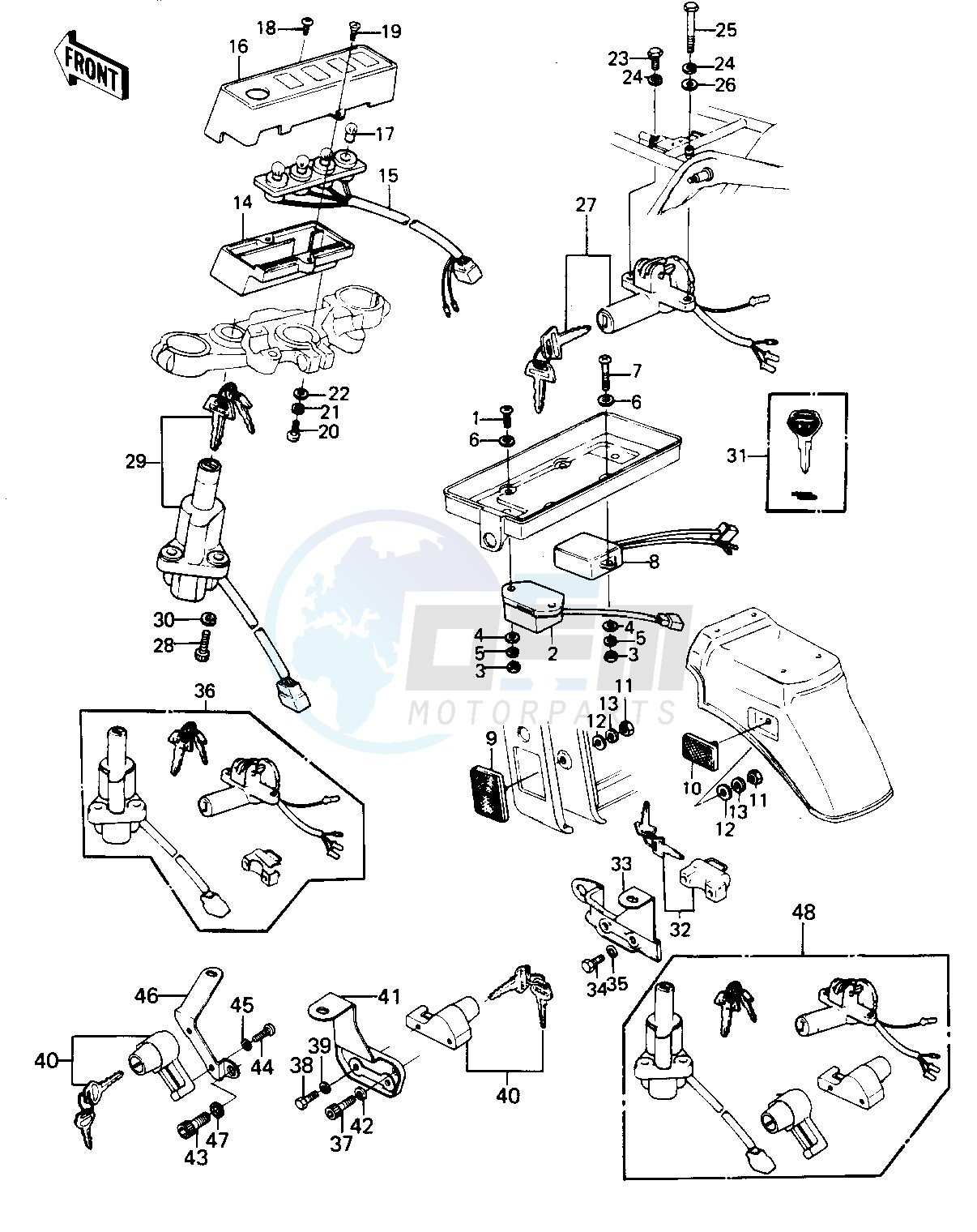 IGNITION SWITCH_LOCKS_REFLECTORS blueprint