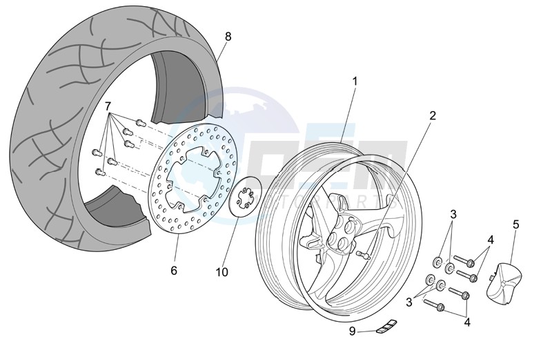 Rear wheel blueprint