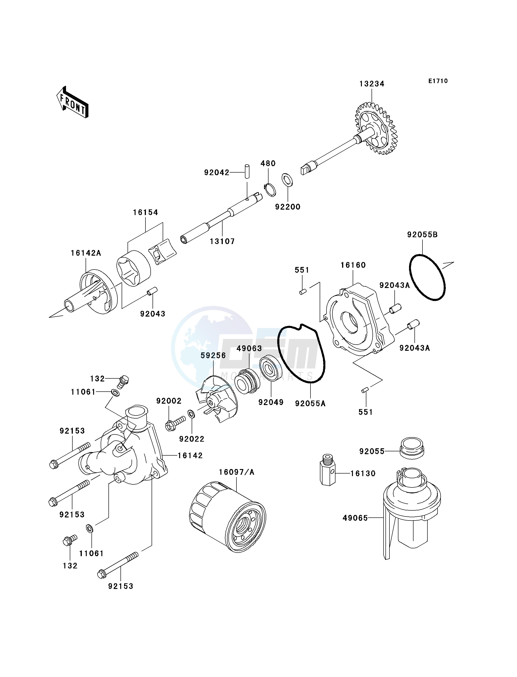 OIL PUMP_OIL FILTER blueprint