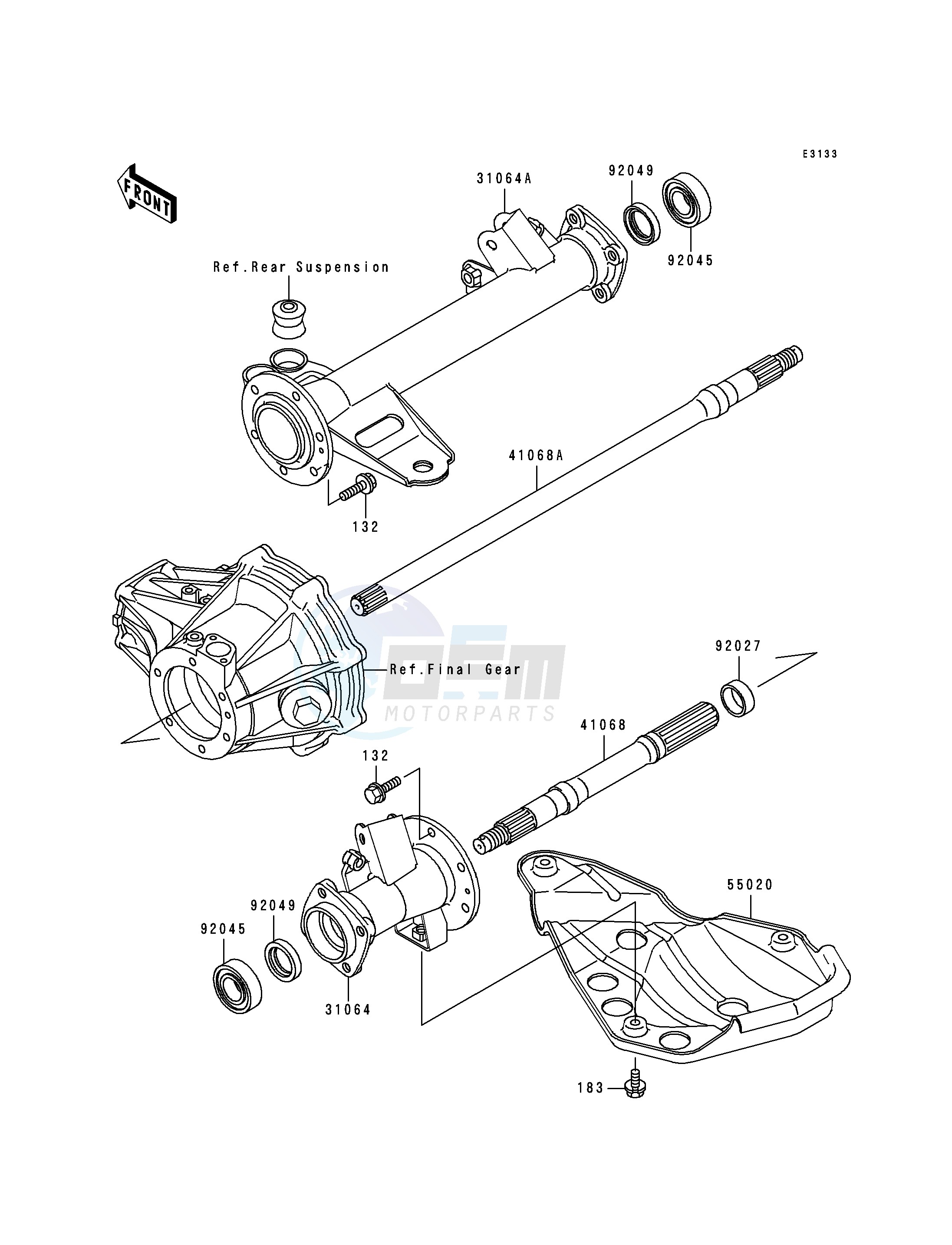 REAR AXLE image