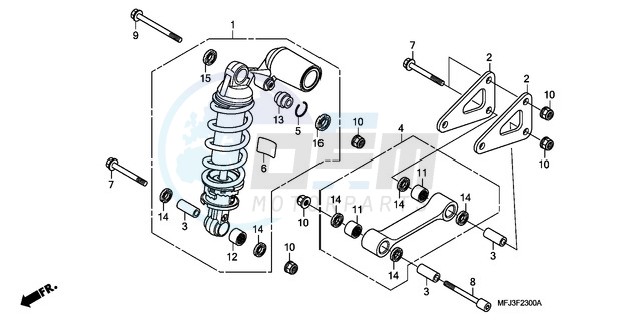 REAR CUSHION (CBR600RR) image