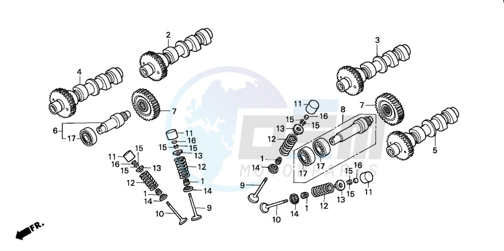 CAMSHAFT/VALVE blueprint