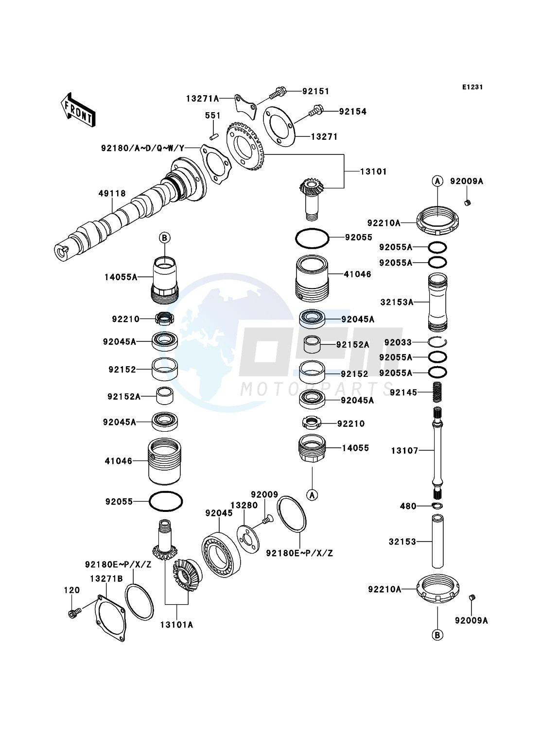 Camshaft(s)/Bevel Gear blueprint