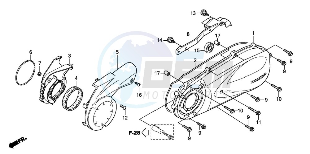 LEFT CRANKCASE COVER image