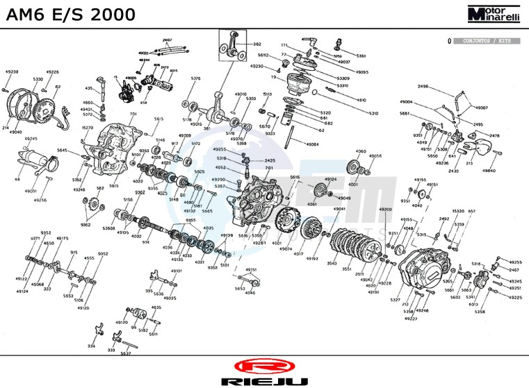 ENGINE  AM6 E/S 2000 blueprint