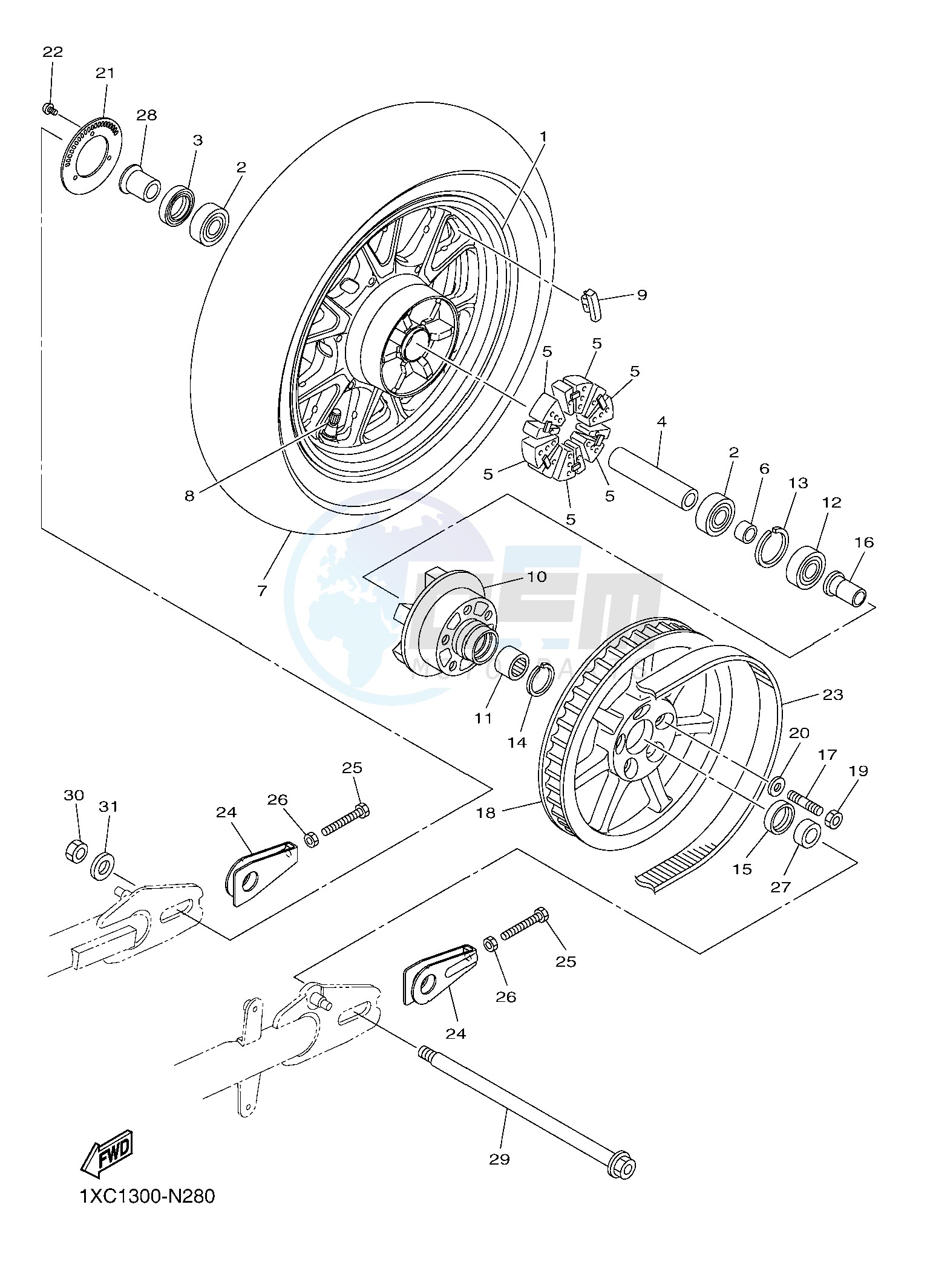 REAR WHEEL image