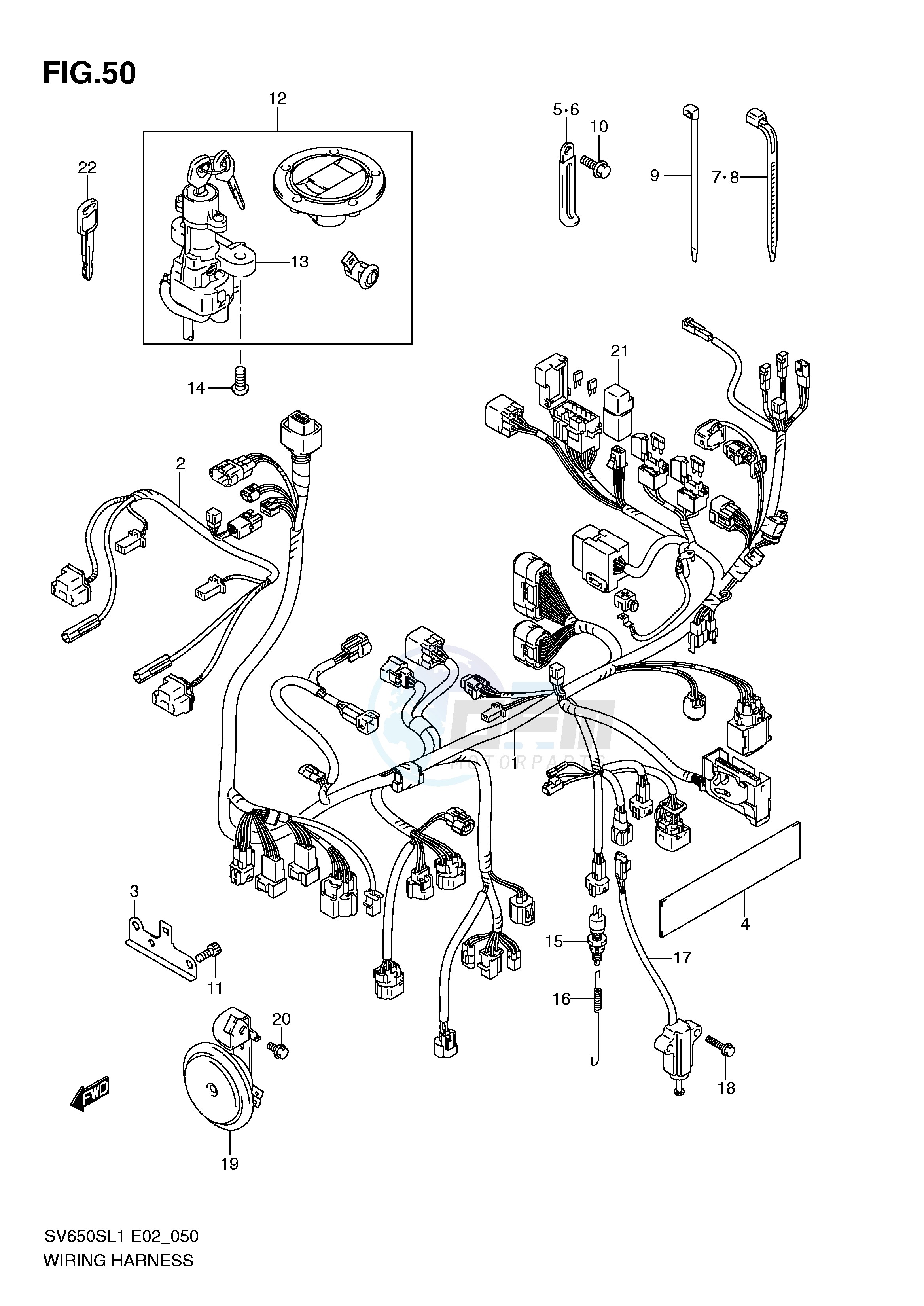 WIRING HARNESS (SV650SAL1 E24) image