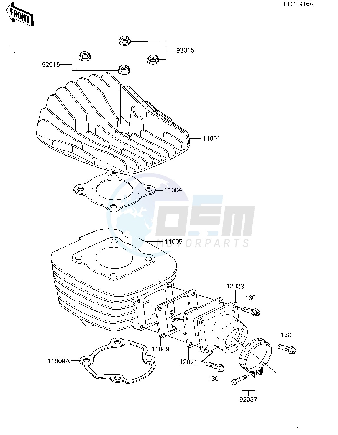 CYLINDER HEAD_CYLINDER_REED VALVE -- 82 KX80-C2- - image