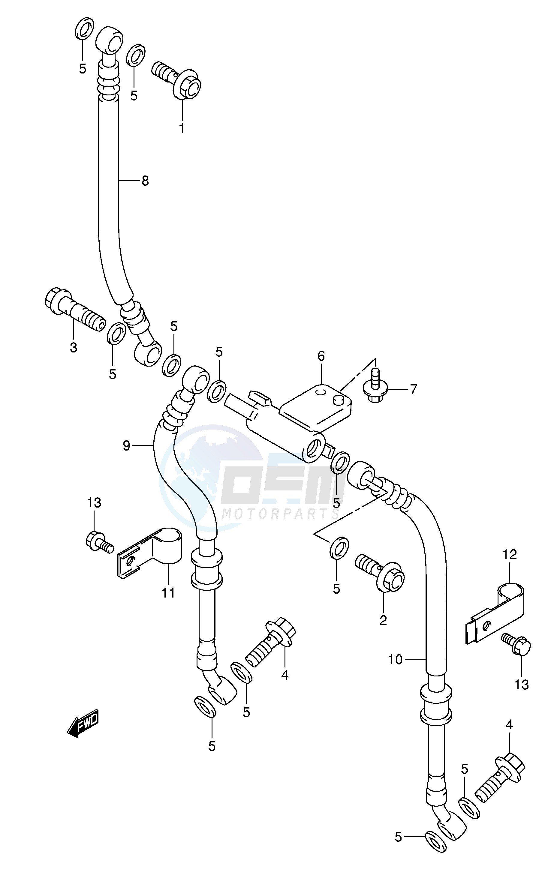 FRONT BRAKE HOSE image