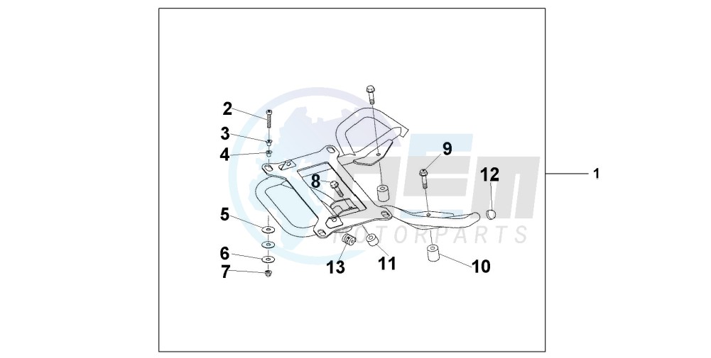 REAR CARRIER STAY @125 image