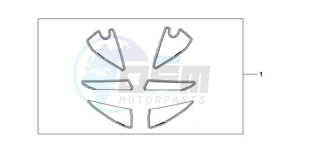 RACING STICKER WHITE BACKGROUND 'NUMBER PLATE STICKERS' WITH image
