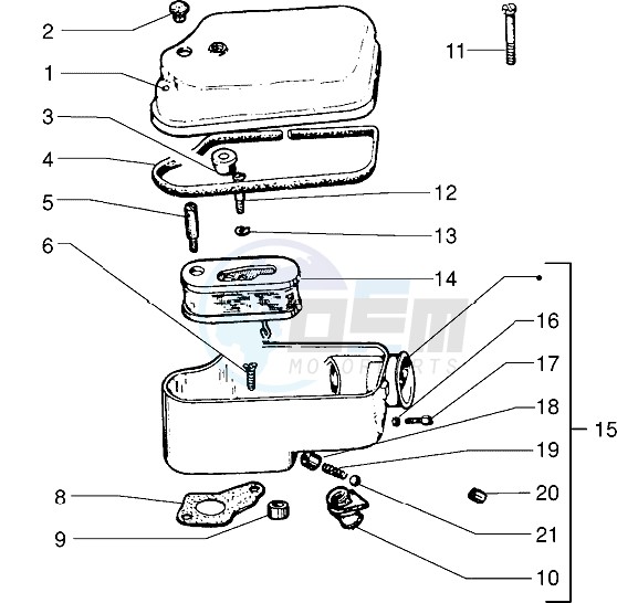 Air cleaner comp. Parts image