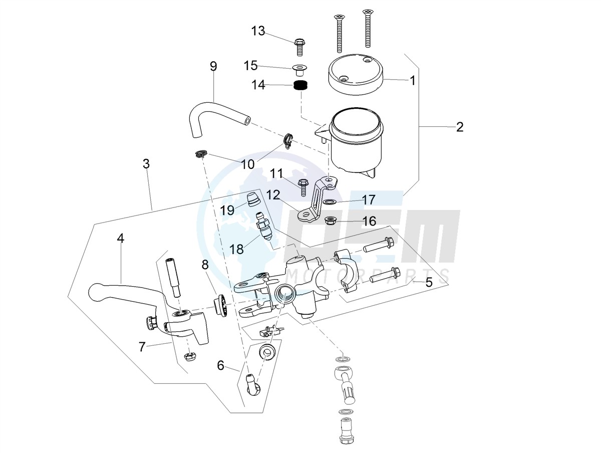 Front master cilinder blueprint