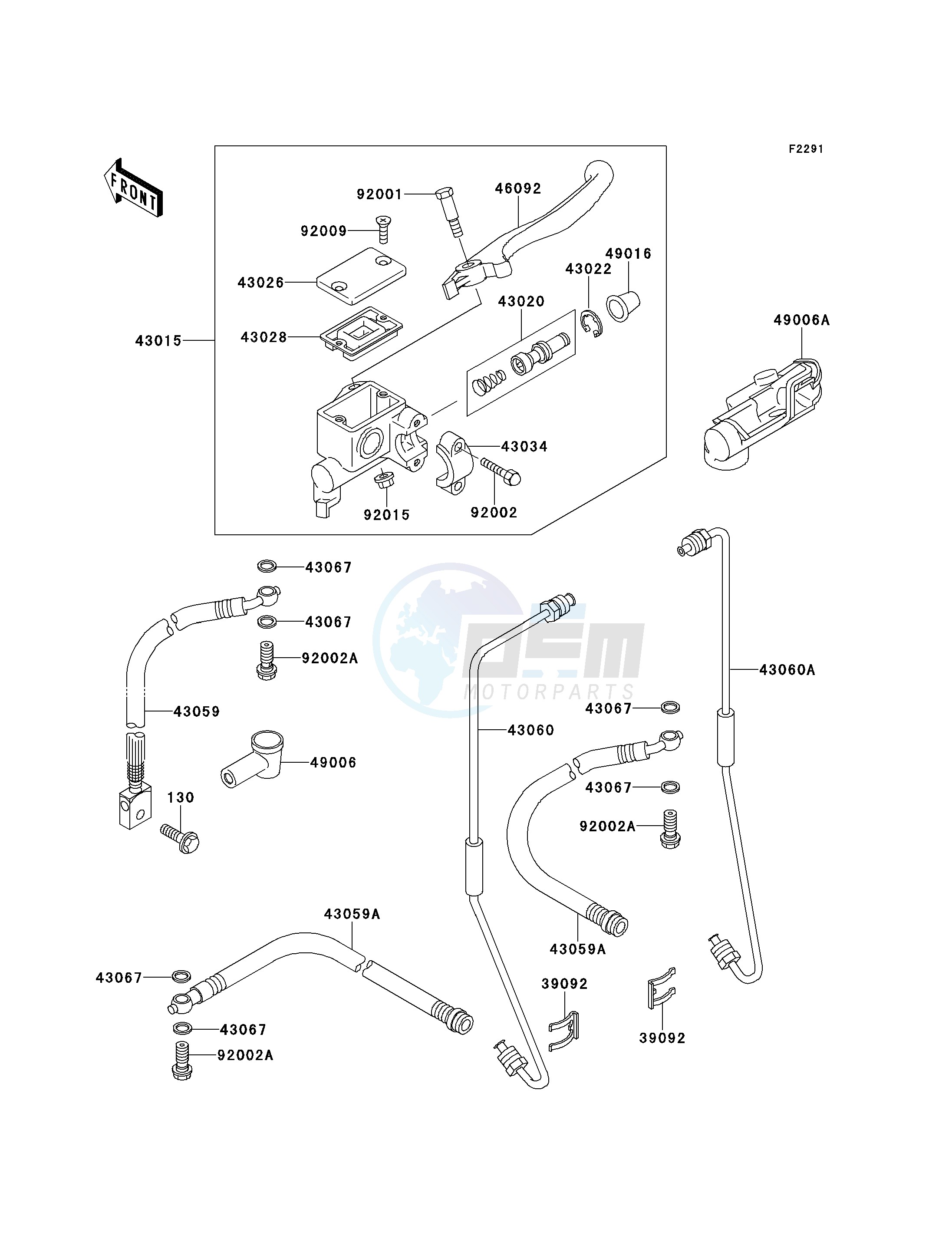 FRONT MASTER CYLINDER image