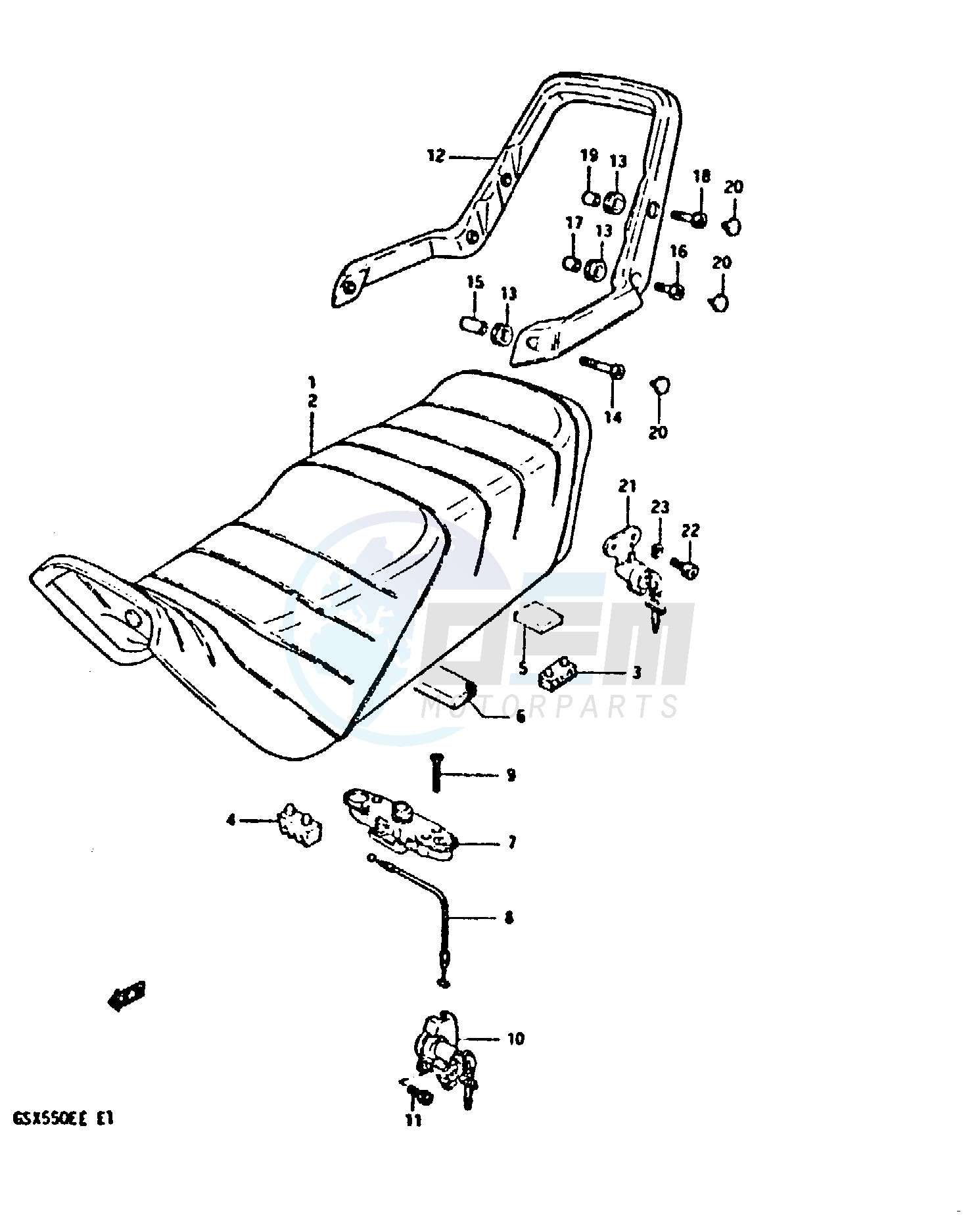 SEAT (MODEL D) blueprint