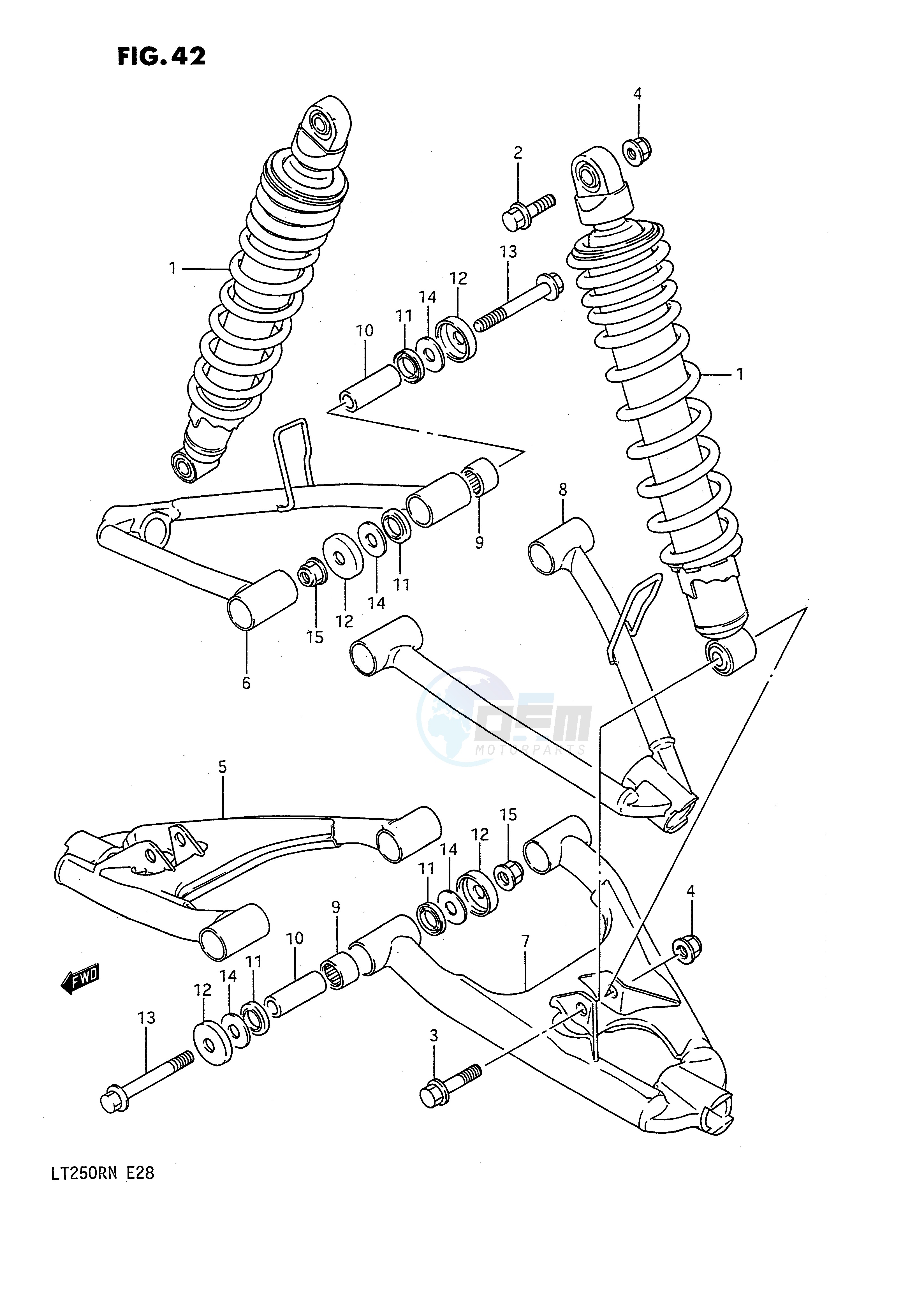 SUSPENSION ARM (MODEL H J K L M) blueprint