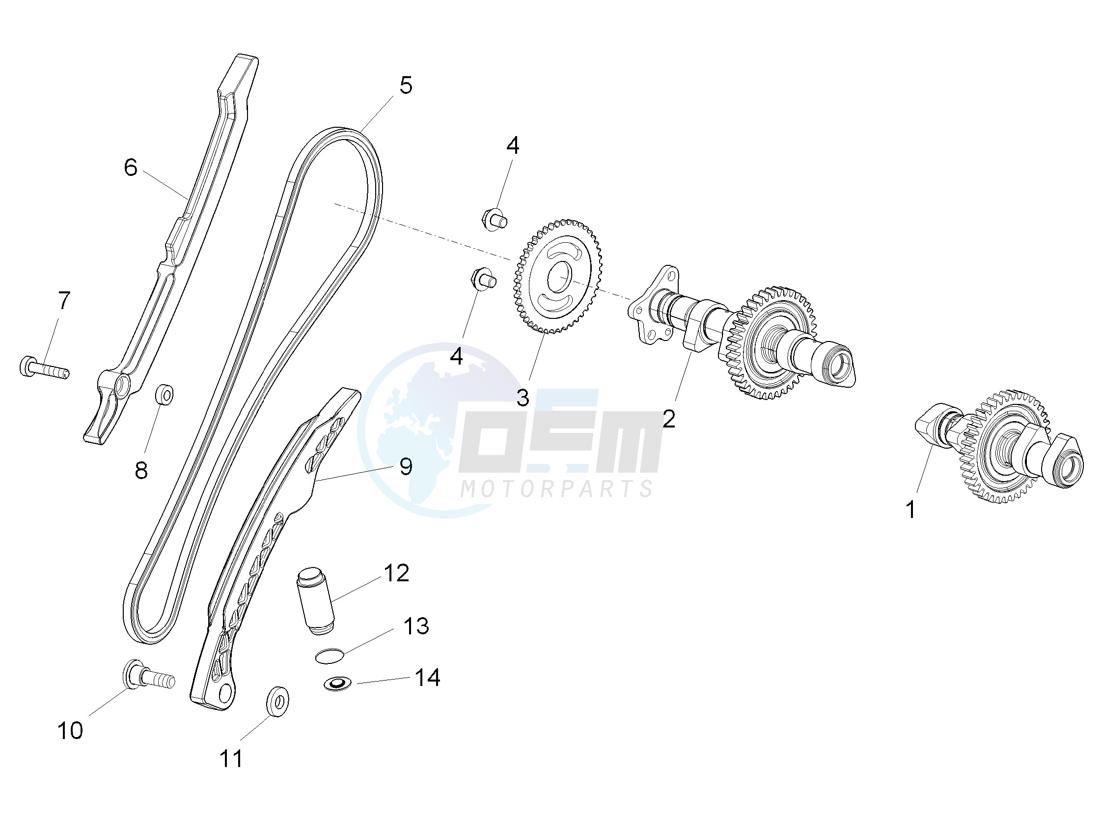 Rear cylinder timing system image