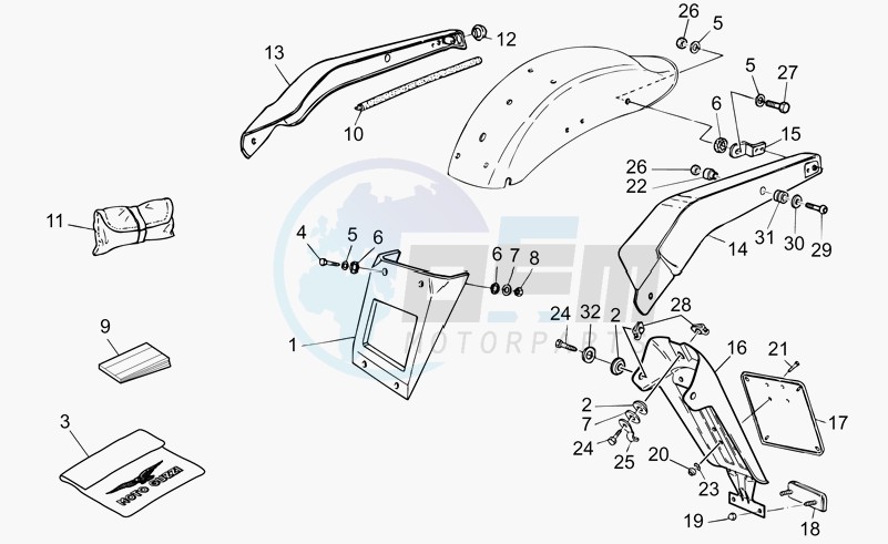 Rear body - plate holder blueprint