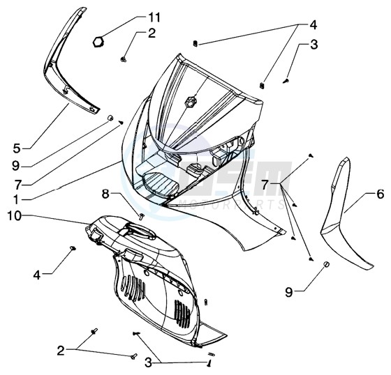 Shield - wheel compartment blueprint