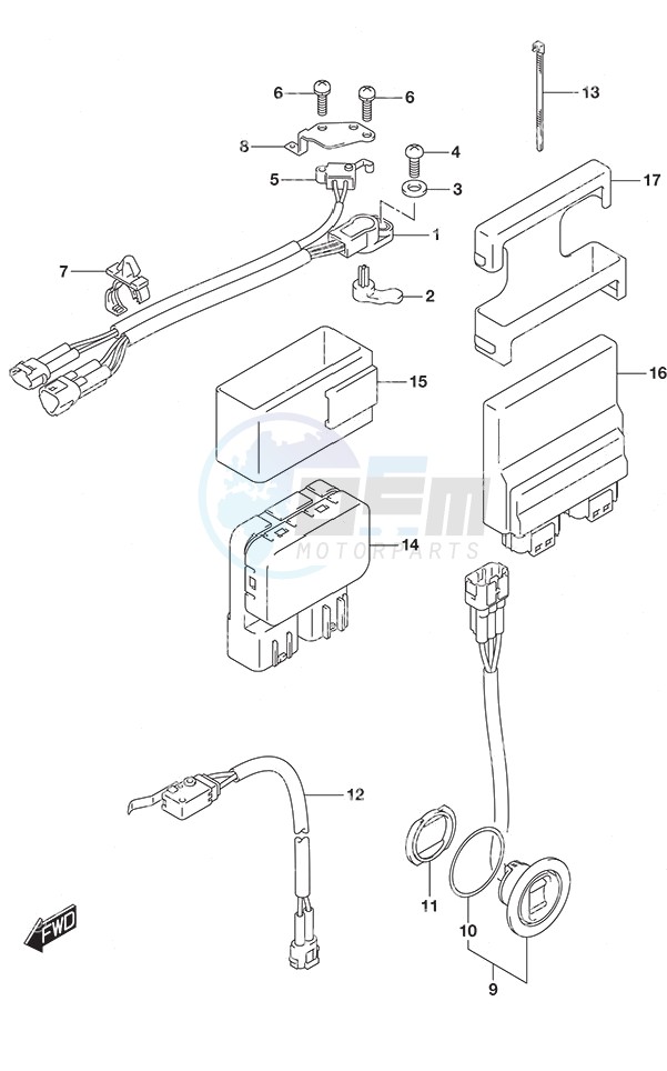 PTT Switch/Engine Control Unit image