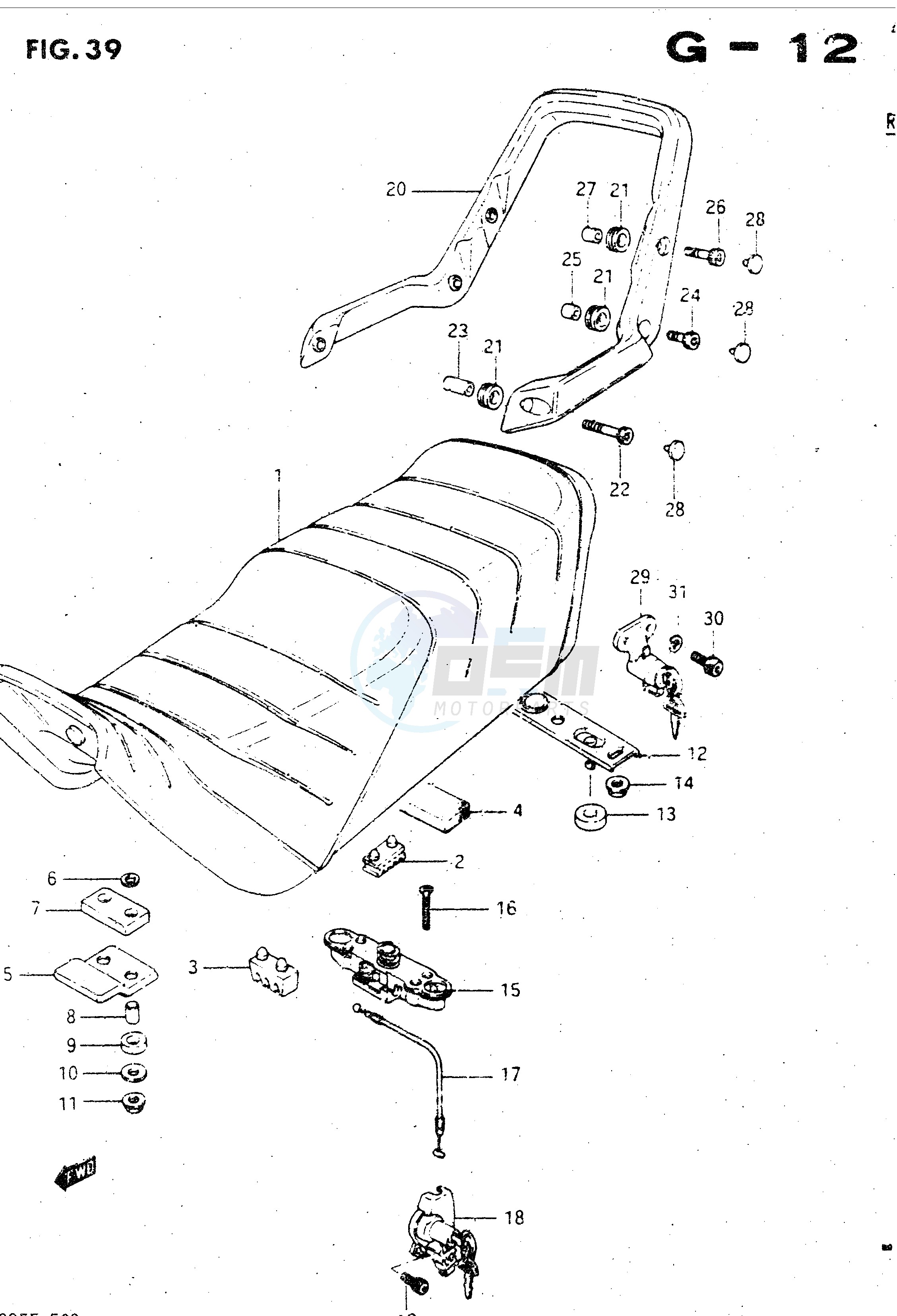 SEAT (MODEL Z) blueprint