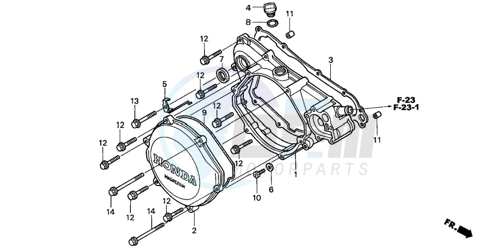 RIGHT CRANKCASE COVER image