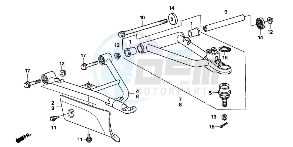 FRONT ARM (TRX500FA5/6/7/8) blueprint