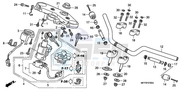 HANDLE PIPE/TOP BRIDGE blueprint