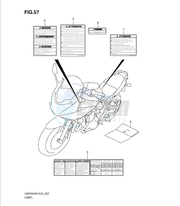 LABEL (MODEL K9) blueprint